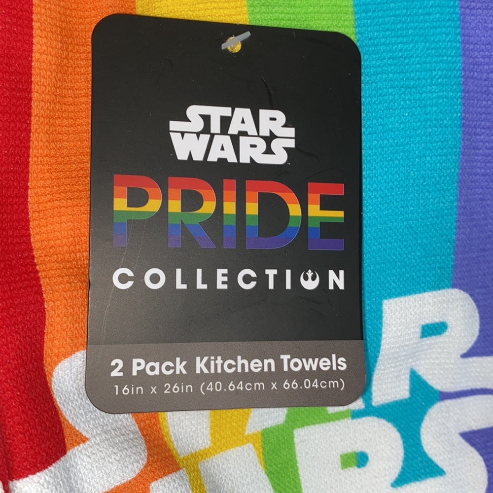 NEW Star Wars rainbow pride dish towels - Picture 4 of 5